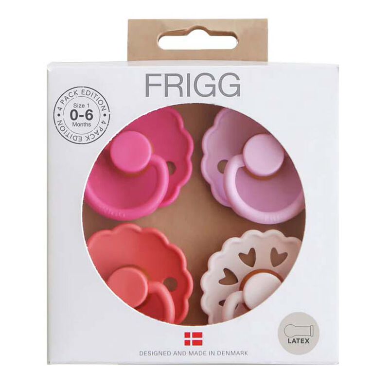 FRIGG 4-Pack Pacifiers - Latex Size 1 image number 0